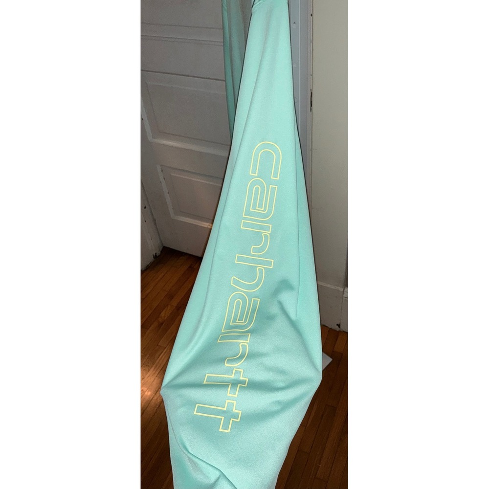 Carhartt Force Sun Defender Long Sleeve Shirt 2XL Relaxed Fit Mint Green NWT - Picture 5 of 7
